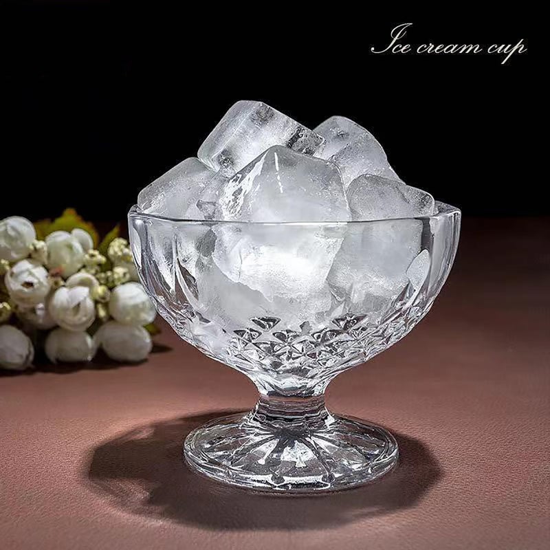 WQR Ice Cream Glasses Cups Dishes for DessertsFruit Sundae Jellies and Pudding Glass 190 ml Serving Bowls Perfect for Home Restaurants and Parties Dishwasher SafeSet of 6 o ice Bowl 6 - Image 3