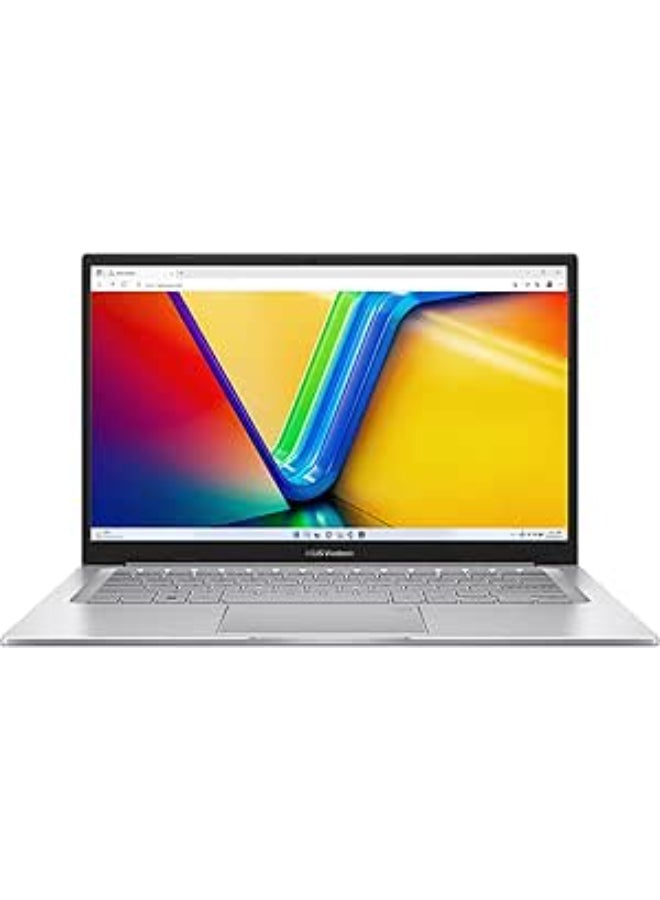 ASUS Vivobook 14 (Upgraded Version) Laptop With 14-Inch Display, Core i3-1215U Processor/8GB RAM/512GB SSD/Intel Iris XE Graphics/Windows 11 English/Arabic Silver - Image 1
