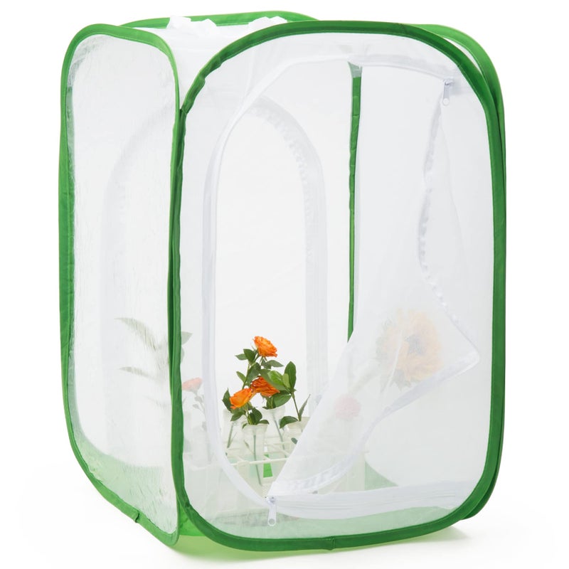 RESTCLOUD Two Doors Large Monarch Butterfly Habitat, Insect Mesh Cage, Caterpillar Enclosure Terrarium Pop-up (24 x 24 x 36 inches) - Image 1