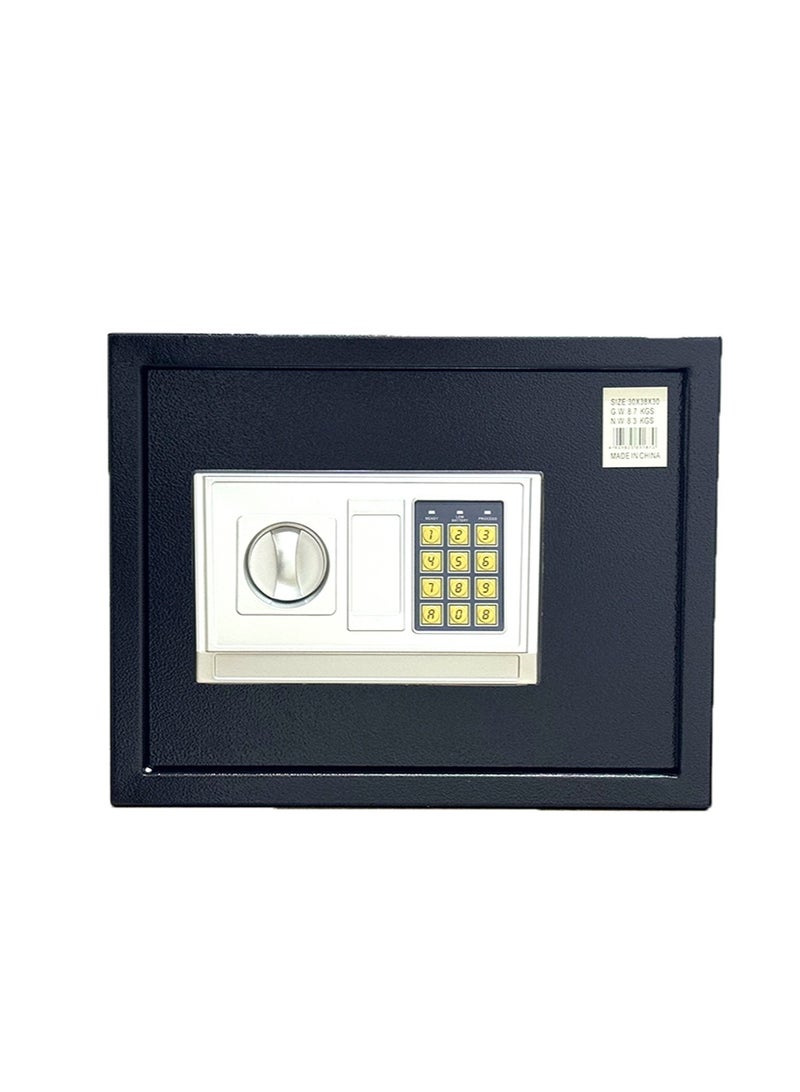 Luxury Fire-Resistant Digital Security Safe With Electronic Number Pad And Lock And Physical  Key 30*38*30cm - 8.5 Kg - Image 3