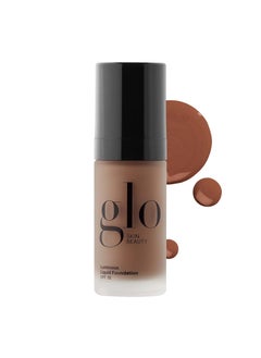 Glo Skin Beauty Glo Skin Beauty Luminous Liquid Mineral Foundation Makeup with SPF 18 (Mocha) - Improves Uneven Skin Tone, Smooths & Corrects Imperfections, Sheer to Medium Coverage, Dewy Finish 