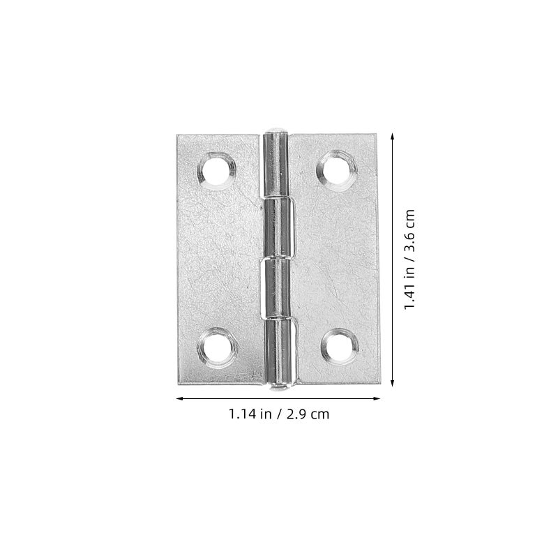 20 Pcs 1 5 Inch Stainless Steel Flat Heavy Duty Door Hinges For Jewelry Box Cabinet Hardware - Image 3
