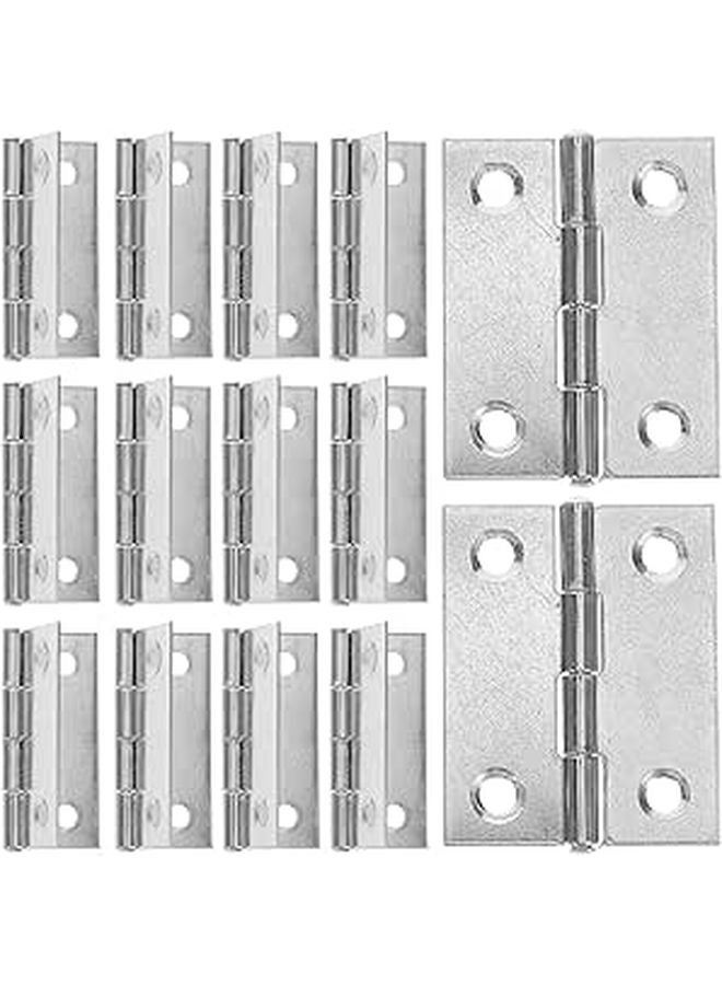 20 Pcs 1 5 Inch Stainless Steel Flat Heavy Duty Door Hinges For Jewelry Box Cabinet Hardware - Image 1