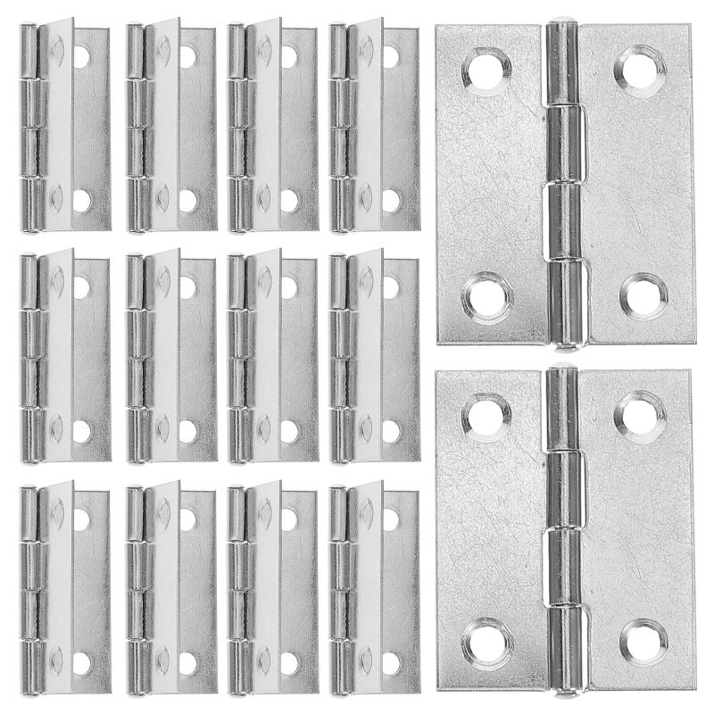 20 Pcs 1 5 Inch Stainless Steel Flat Heavy Duty Door Hinges For Jewelry Box Cabinet Hardware - Image 2