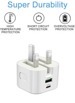 Rock Pow ROCK POW iPhone Charger Type C PD 20W Fast USB C Charger iPhone 16 Fast Charger Head Type-C Power Plug Universal Travel Adapter USB-C Plug for iPhone 16/16 Pro Max/16 Pro/16Plus/15/14/13/12,etc  - Image 3