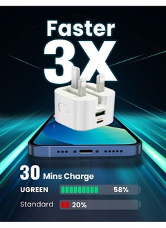 Rock Pow ROCK POW iPhone Charger Type C PD 20W Fast USB C Charger iPhone 16 Fast Charger Head Type-C Power Plug Universal Travel Adapter USB-C Plug for iPhone 16/16 Pro Max/16 Pro/16Plus/15/14/13/12,etc  - Image 2