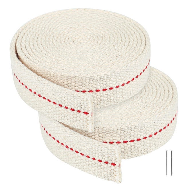 13 FEET 2 ROLLS COTTON OIL LAMP WICK 78 INCH REPLACEMENT OIL LANTERNS WICK FOR OIL LAMPS AND OIL BURNERS