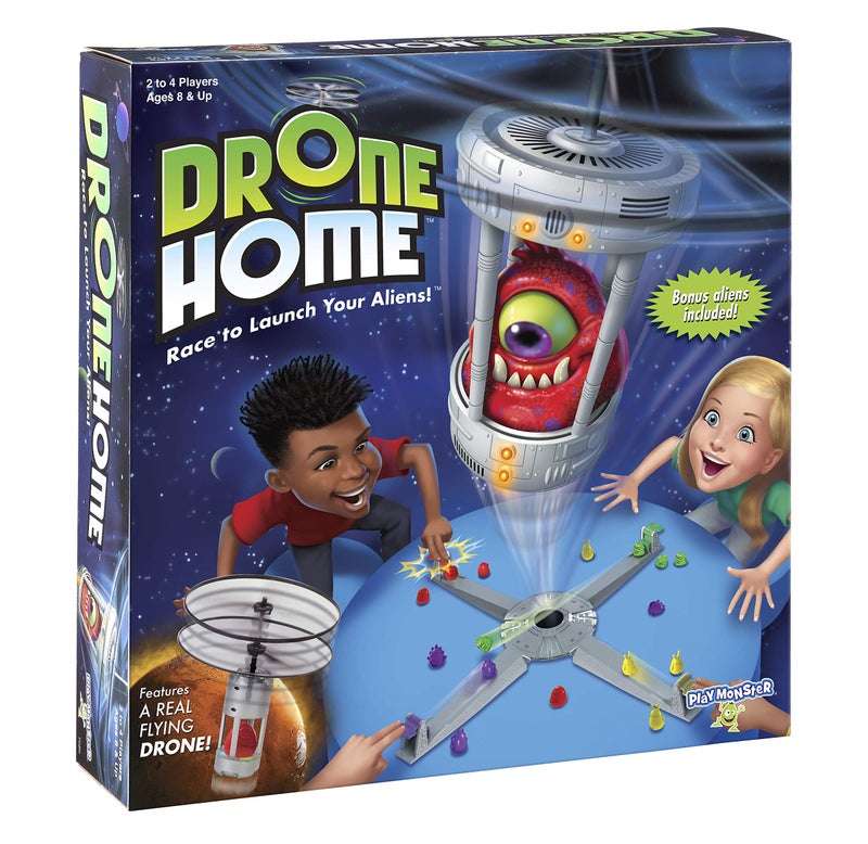 PlayMonster Drone Home -- First Ever Game With a Real, Flying Drone -- Great, Family Fun! -- For 2-4 Players -- Ages 8+ - Image 1