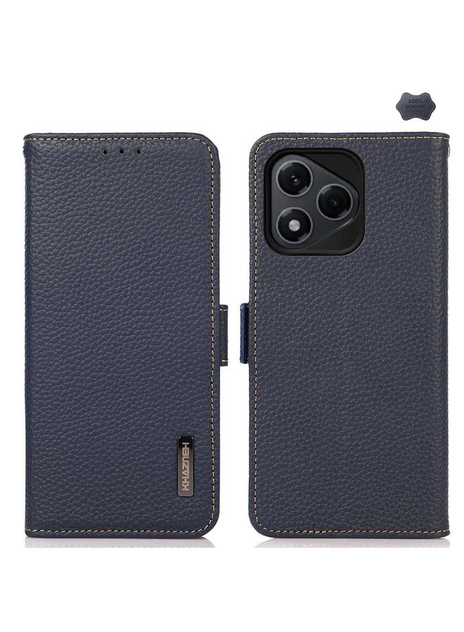 S-TOP Case For Honor 400 Lite KHAZNEH Side-Magnetic Litchi Genuine Leather RFID Phone Case - Image 1