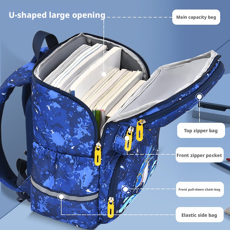 Sesame Treasure Cartoon Kids Backpack for School - Image 3