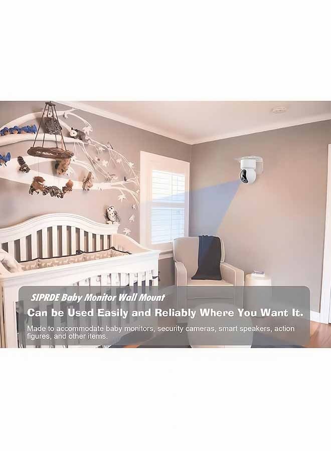 fantasize Clear Acrylic Wall Shelf 3 Pack for Smart Security Cameras, Baby & Pet Monitors, Small Floating Shelf for Plants, Speaker, Dog Camera, with Cable Clips  - Image 5