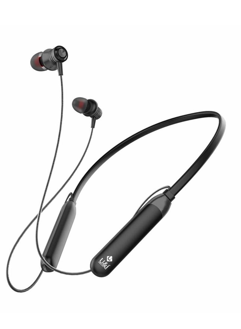 U & I ENTERTAINMENT U & I Tiger Series Bluetooth Wireless In Ear Earphones with Mic (Black) - Image 1