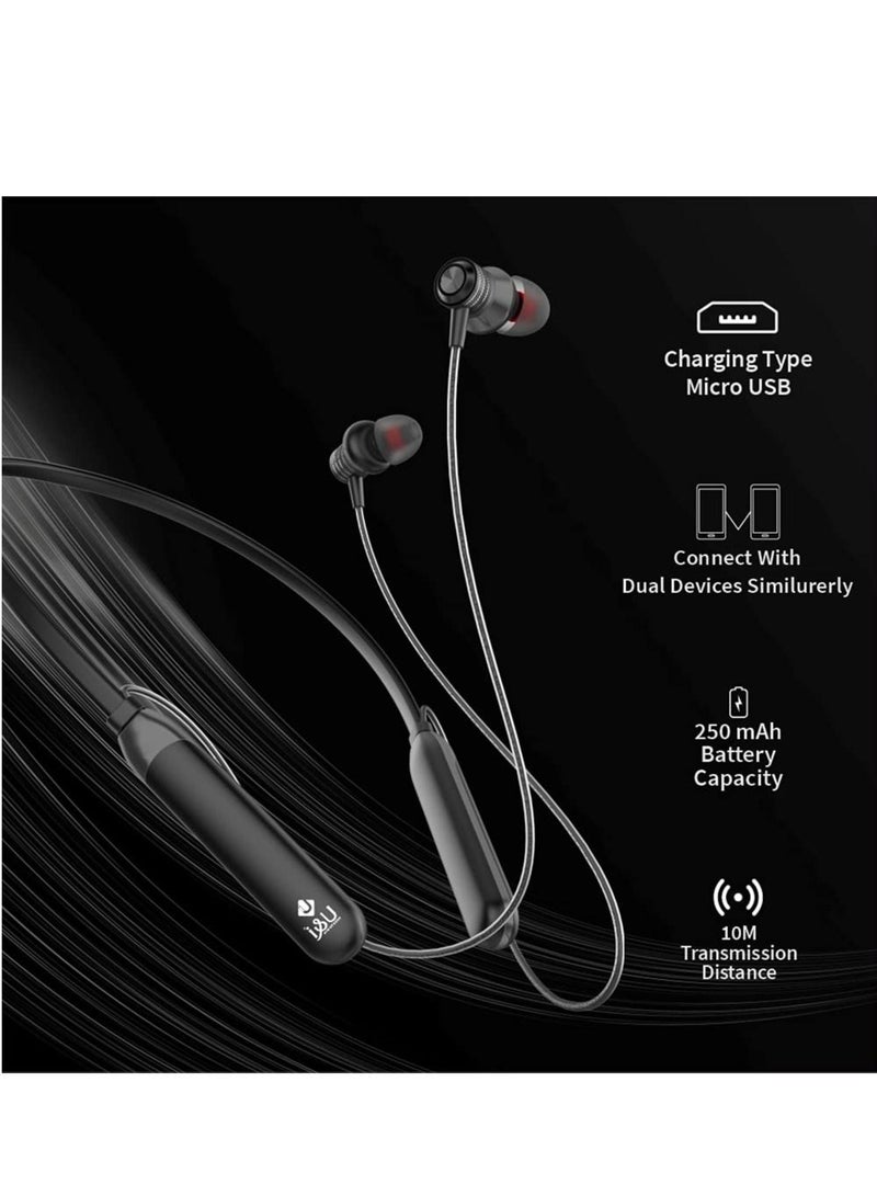 U & I ENTERTAINMENT U & I Tiger Series Bluetooth Wireless In Ear Earphones with Mic (Black) - Image 5