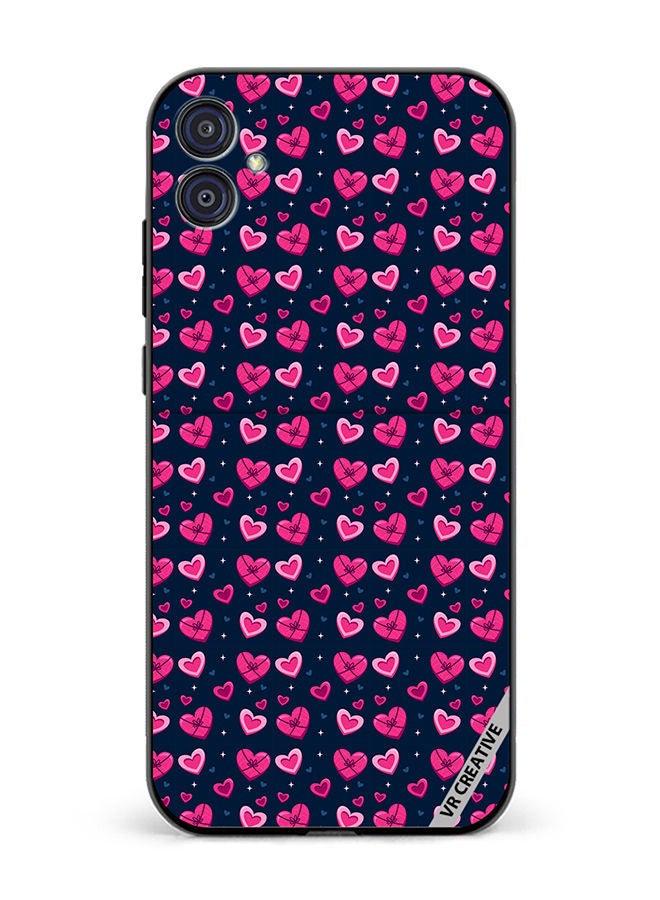 VR CREATIVE Protective Case Cover For Samsung Galaxy M04/F04 Love Pattern Design Multicolour - Image 1