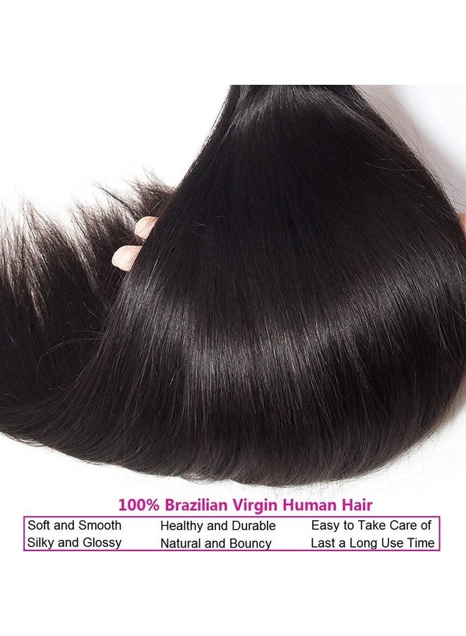WOWQUEEN 10A Straight Hair Bundles Brazilian 18 20 22 Inch 100% Unprocessed Virgin Hair Straight Weave Bundles Human Hair 3 Bundles Deals - Image 4