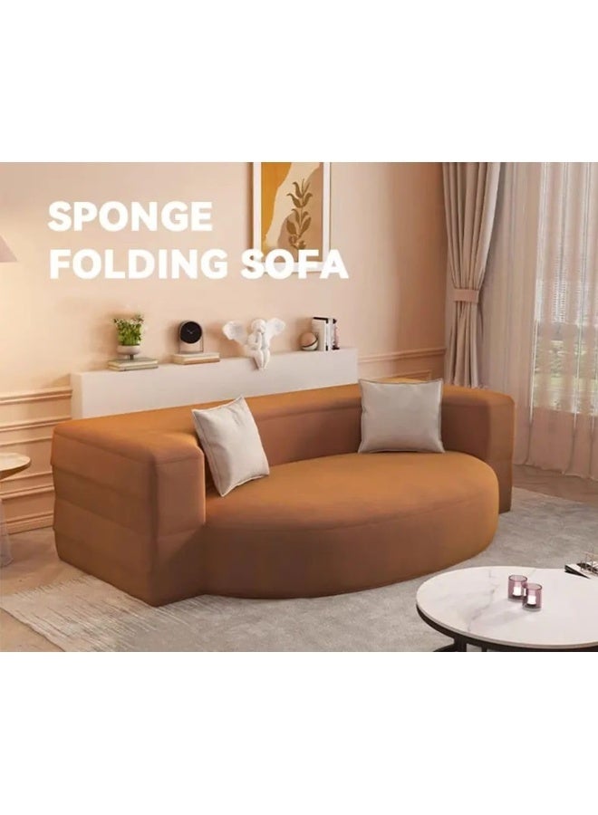 Modern Curved Foldable Sofa Bed - Image 5