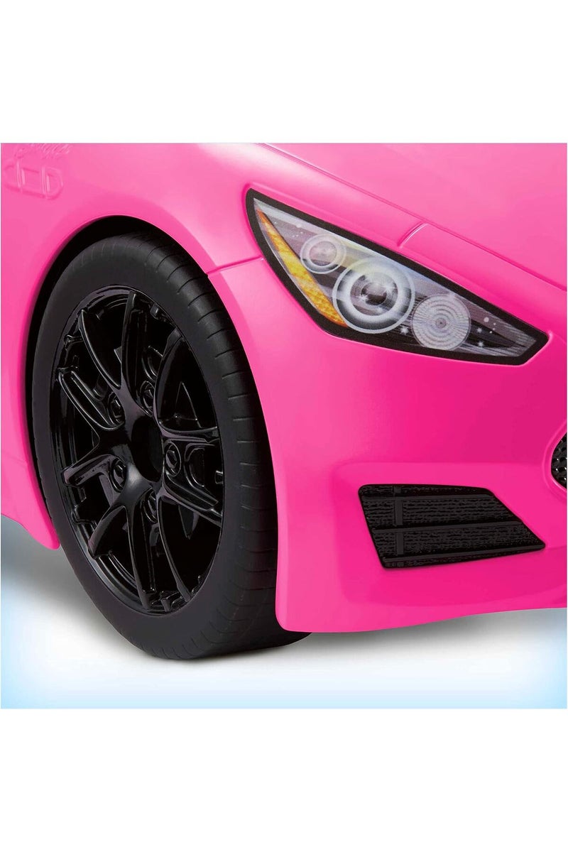 Barbie Pink Convertible 2-Seater Vehicle with Rolling Wheels, for 3 to 7 Year Olds - Image 4