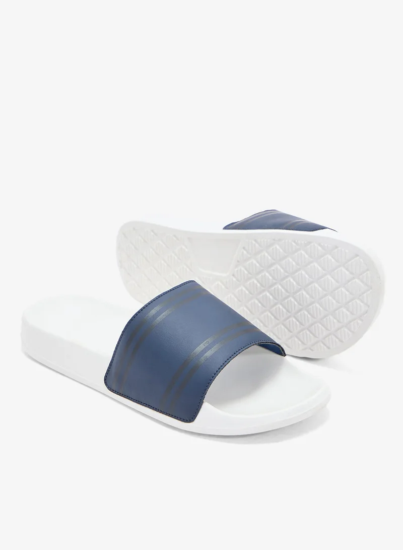 Seventy Five Stripes Detail Casual Slides