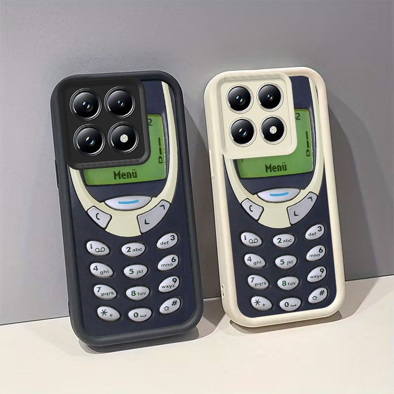 Vintage Retro Shock Resistant Soft TPU Phone Case For Hot 50 Pro 4G Black - Image 5