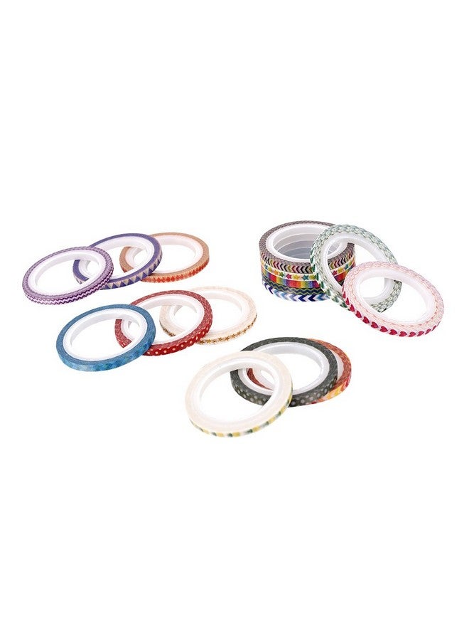 Agutape 48 Rolls Washi Tape Setfoil Gold Skinny Decorative Masking Washi Tape3Mm Wide Diy Masking Tape - Image 5