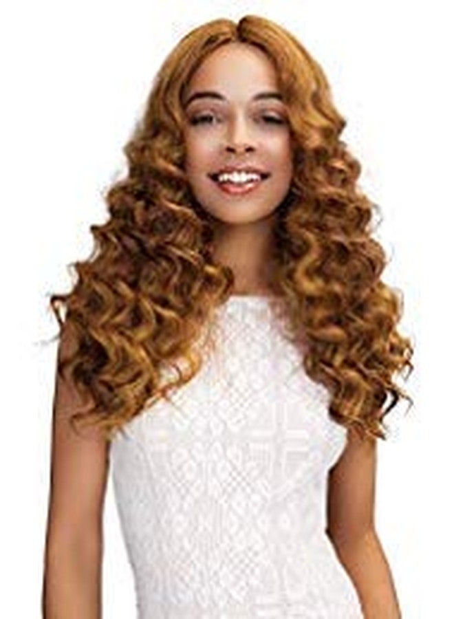 JANET COLLECTION SWISS LACE EXTENDED PART DEEP WIG - GABRIELA (1 (JET BLACK))