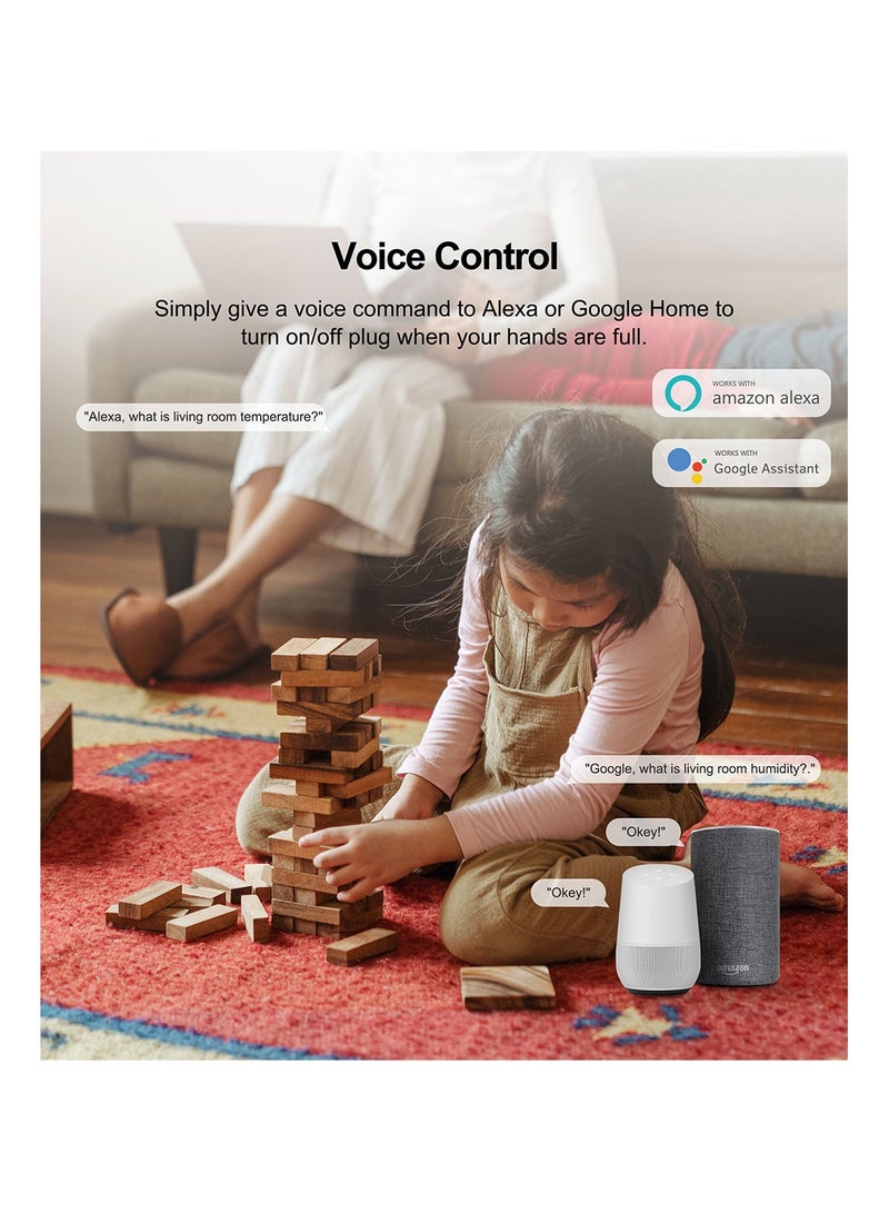 Smart Temperature Humidity Sensor Wifi Indoor Hygrometer Thermometer With LCD Display - Image 3