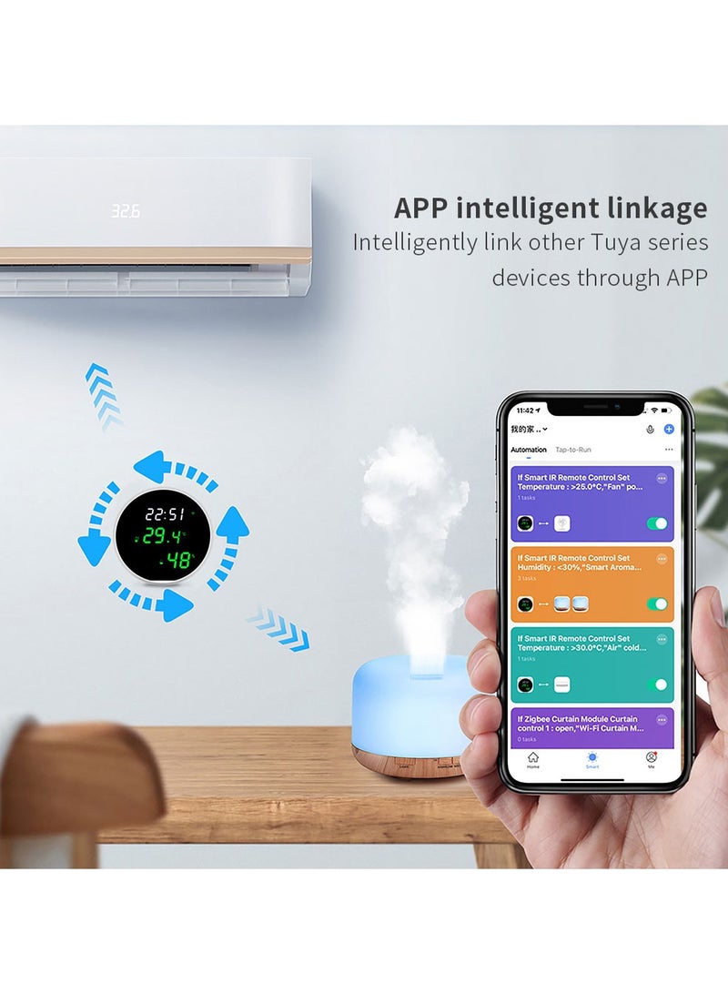 Smart Temperature Humidity Sensor Wifi Indoor Hygrometer Thermometer With LCD Display - Image 5