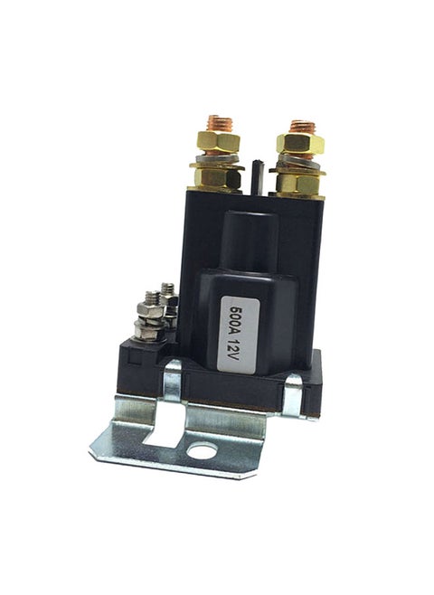 12VDC 500A AMP Heavy Current 4 Pin SPST Car Auto Start Relay Contactor Double Batteries Isolator Off On Control for Multi-battery system Forklift Engineering Automotive