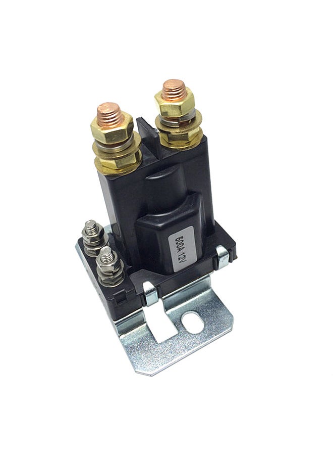 12VDC 500A AMP Heavy Current 4 Pin SPST Car Auto Start Relay Contactor Double Batteries Isolator Off On Control for Multi-battery system Forklift Engineering Automotive