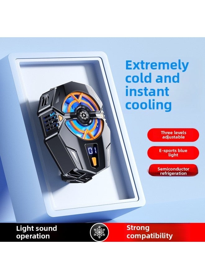2023 J20 Mobile Phone Radiator Digital Display Semiconductor Back Clip Refrigeration Cooling Artifact Explosions-Color:J20 【digital Black】】 - Image 3