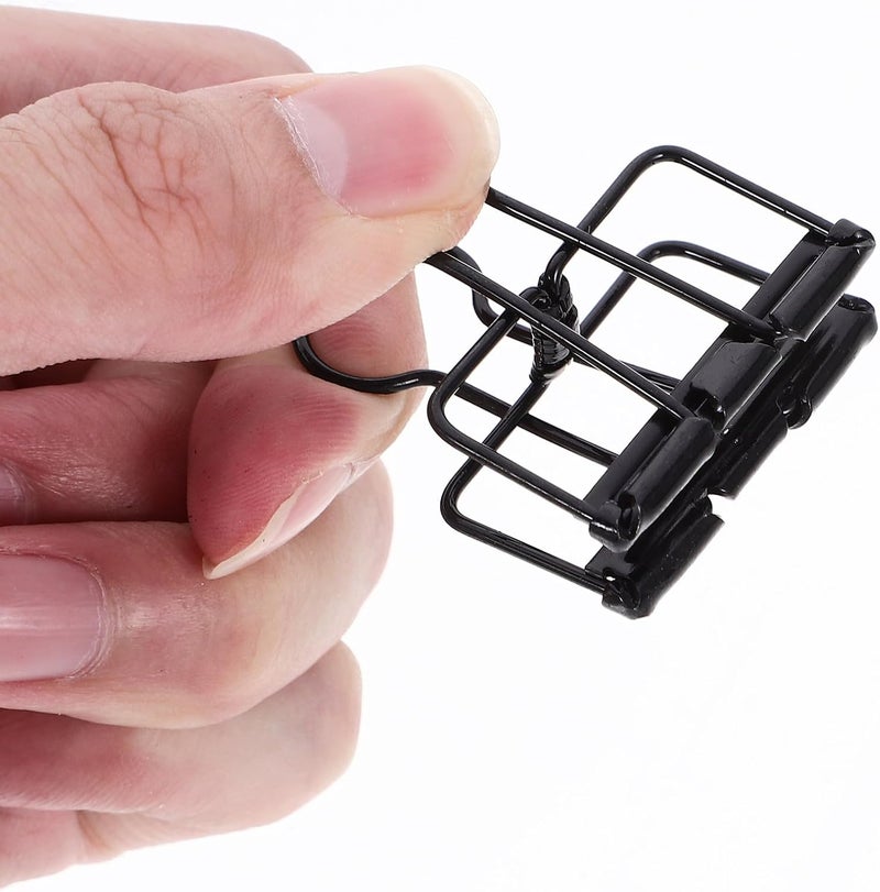 Operitacx 10pcs Medium Black Alloy Binder Clips Metal Paper Clamps for Office Document Organization and School Paperwork - Image 4