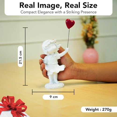 Ekhasa Nostrae Girl with Balloon Show Pieces for Home Decor Living Room Decorative Items | Cute Showpieces Gift Item for Decoration | Center Table Tv Showcase Office Desk Interior Statue Figurines - Image 5