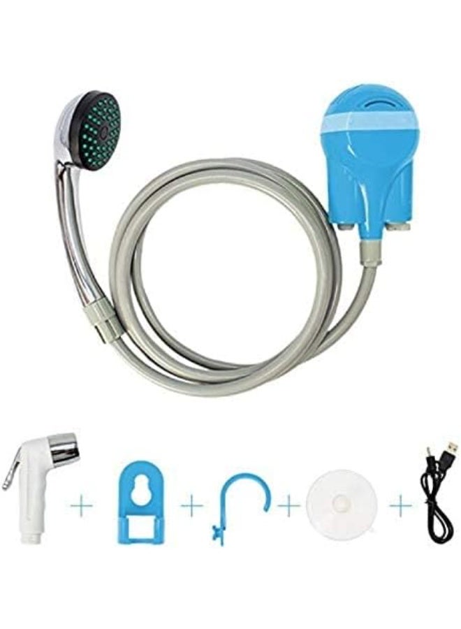 ZEESQUARE Portable Shattaf & Camping Shower Kit – Rechargeable Battery Operated Handheld Bidet with Foldable Bucket, Hose & Suction Cup – Travel Shower for Outdoor Use, Camping, and Car Wash - Image 2