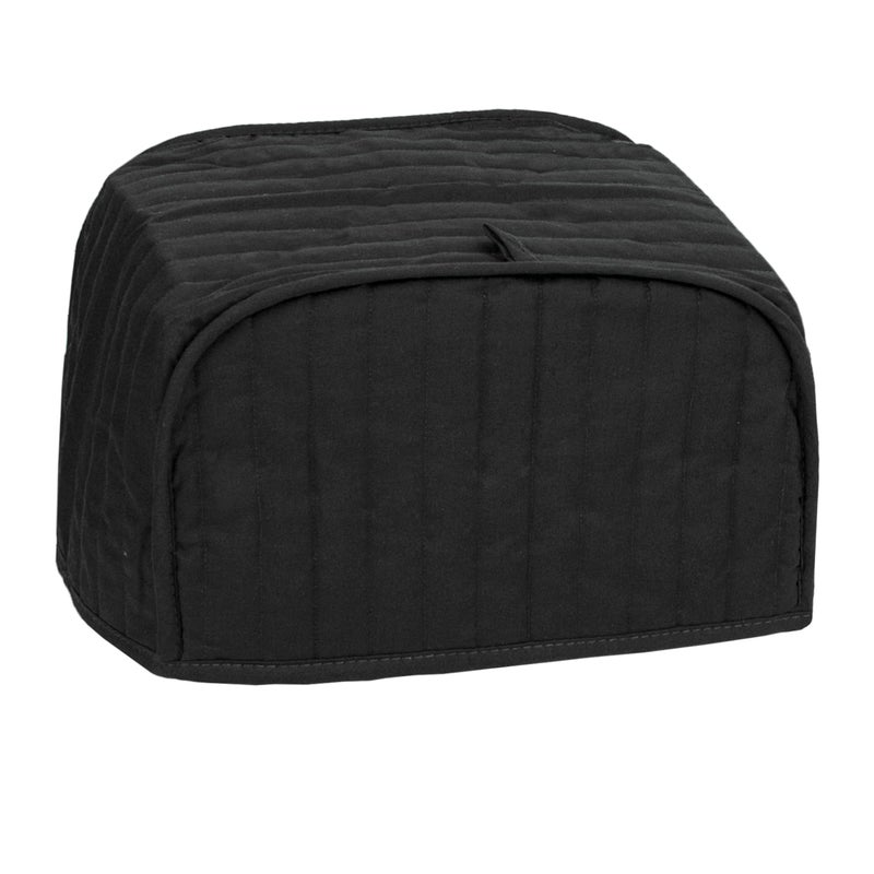 Ritz Premium Universal Two Slice Toaster Cover 1125 x 575 x 7 Polyester and Cotton Quilted Fingerprint Protector Super Soft Appliance Cover And Dust Cover Black