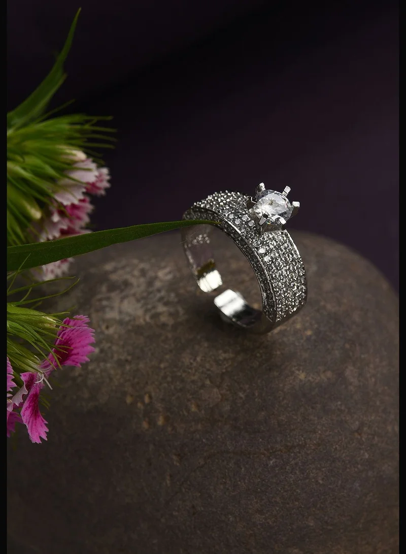 SOHI Silver Plated Trendy Ring