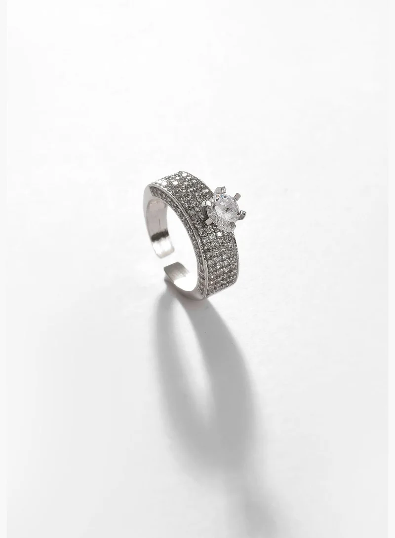 SOHI Silver Plated Trendy Ring