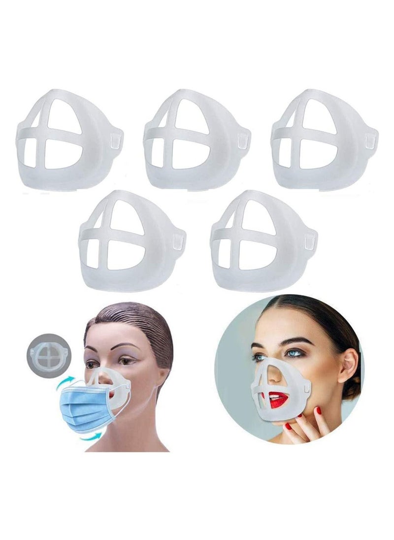 9 Pcs 3D Face Mask Bracket Inner Support Frame to Breath Plastic Guard Under Reusable Washable Prevent Lipstick Stick on