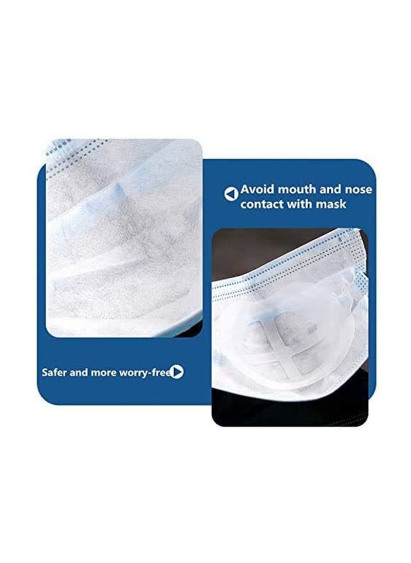 9 Pcs 3D Face Mask Bracket Inner Support Frame to Breath Plastic Guard Under Reusable Washable Prevent Lipstick Stick on