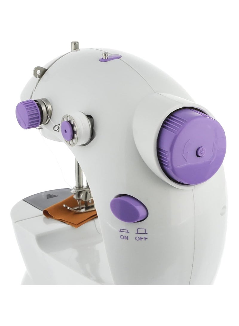 Small electric sewing machine with belt adapter for home sewing  - Image 1