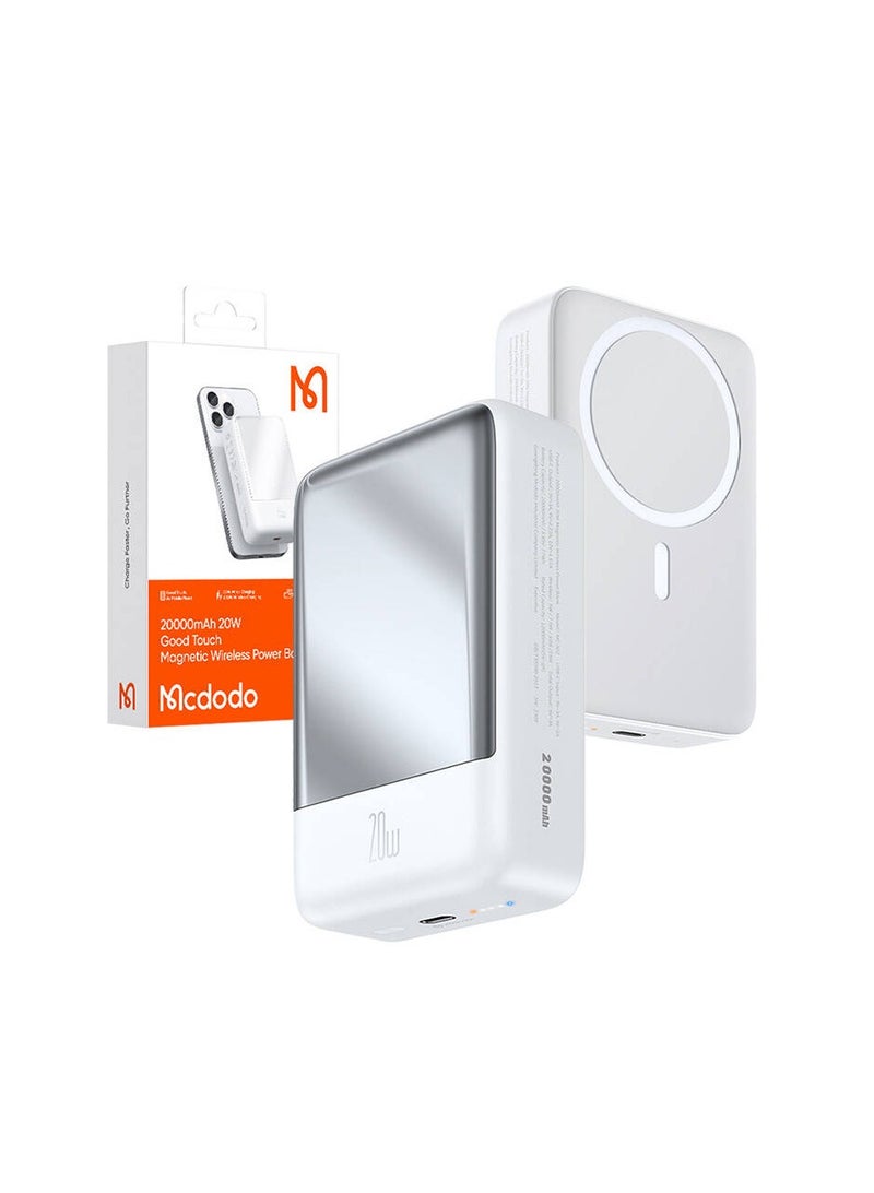 Mcdodo بنك الطاقة المغناطيسي Mcdodo MC-5020 سعة 20000mAh 20W أبيض - Image 2