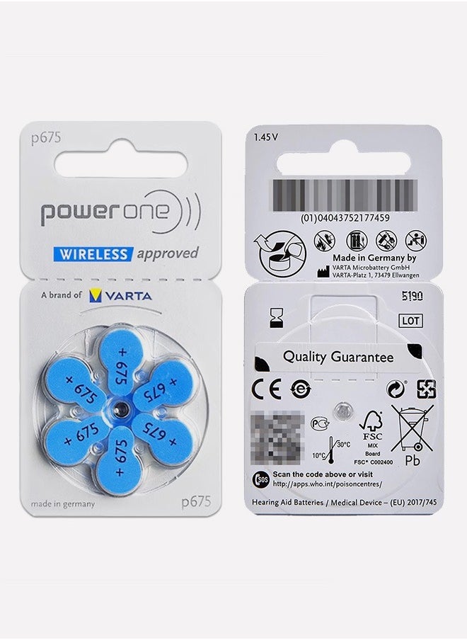 120 Pieces P675 Hearing Aid Batteries 1.45V - pzsku/Z7092AE5F5CD23E1D869EZ/45/_/1733120701/a5cc6aff-c198-488f-859e-150ec6681a94