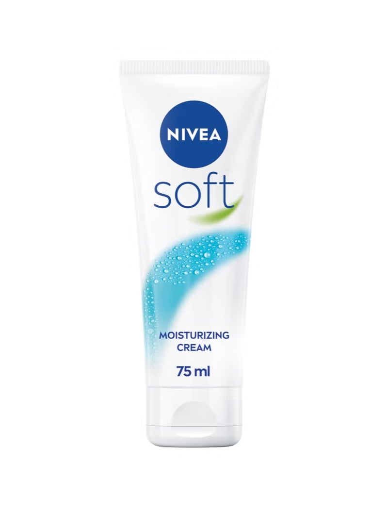 Nivea Soft Moisturizing and Refreshing Cream, 75ml Tube