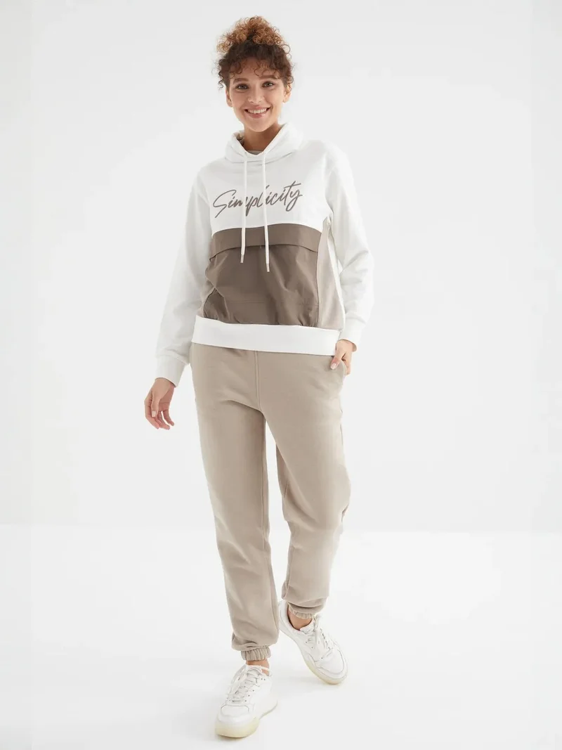 TOMMYLIFE TOMMY Women's High-Waist Fleece Jogger Sweatpants