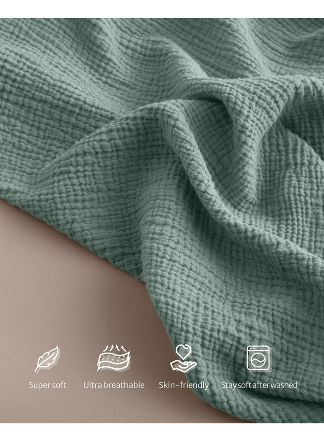 Blissful Diary غطاء رضاعة موسلين يوميات السعادة للرضاعة الطبيعية، غطاء رضاعة قابل للتنفس مع ياقة مقوسة للنساء، مئزر رضاعة (أخضر روماني) - Image 2