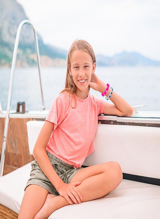 CupaPlay 24PCS Nautical Rubber Bracelet Silicone Wristbands-Nautical Themed Party Supplies Decorations Coastal Beach/Birthday /Classroom School Prizes Rewards Favors - Image 4