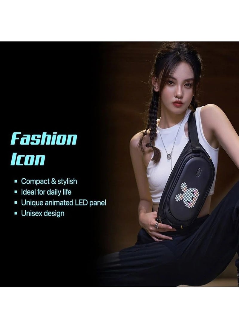 Generic - Sling Bag coin purse Customizable Pixel Art Fashion Design Outdoor Sports Waterproof for Cycling Outdoor Activity - Image 1