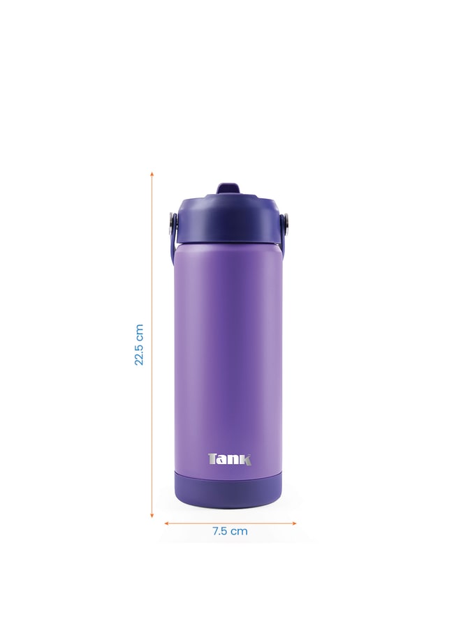 Tank Move, 550ml, Grape, Stainless Steel Bottle, insulated, Leakproof - Image 2