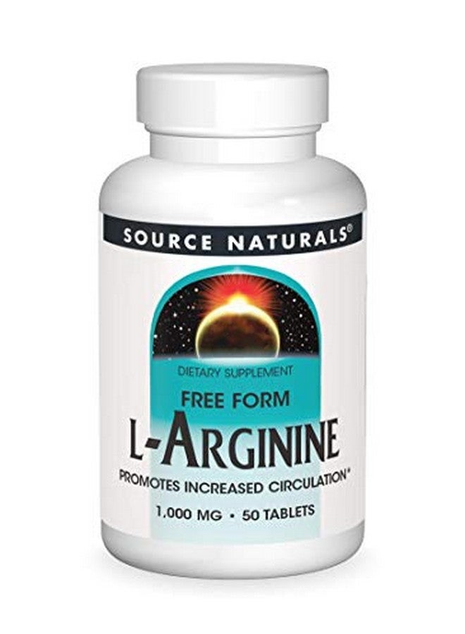 Source Naturals Larginine 1000 Mg Free Form 50 Tablets - Image 1