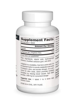 Source Naturals Larginine 1000 Mg Free Form 50 Tablets  - Image 3