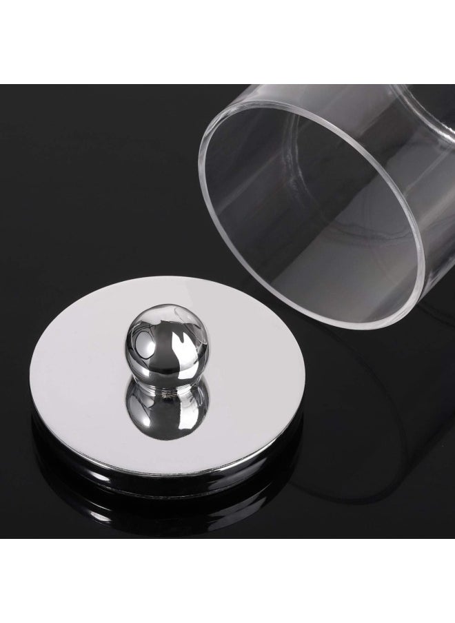 Tbestmax - 10 Oz Cotton Swab Ball Pad Holder  Qtip Apothecary Jar  Clear Bathroom Containers Dispenser For Storage 3 Pack - Image 1